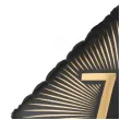 dekoracja na 70 urodziny balon foliowy glamour czarno zloty matowy do girland 20 sqr