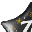 dekoracja na 70 urodziny balon foliowy gwiazda glamour czarny 18 str