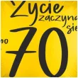 dekoracja na 70 urodziny balon foliowy zycie zaczyna sie po 70 zloty 18 rnd
