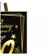 dekoracja na 80 urodziny drewniana tablica powitalna glamour zloto czarna powitanie gosci