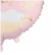 dekoracja na baby shower girl balon foliowy welcome baby rozowy jasny 18 rnd