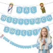 dekoracja na bal wszystkich swietrych baner girlanda papierowa ozdoba do przedszkola szkoly