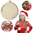 dekoracja na boze narodzenie drewniana zawieszka bombka decoupage diy do ozdobienia 70x71 mm