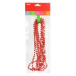 dekoracja na boze narodzenie swieta lancuch choinkowy koraliki perelki czerwone 4 mm 2 7 m