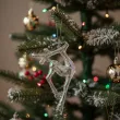 dekoracja na boze narodzenie swieta ozdoba choinkowa renifer zawieszka opalizujacy 14 cm