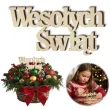 dekoracja na boze narodzenie swieta scrapki drewniane napis wesolych swiat decoupage 10 cm