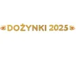 dekoracja na bozynki gminne 2025 baner girlanda papierowa klosy zboz zloty