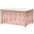 dekoracja na brzeg stolu fredzle rose gold godan 80 x 300 cm