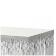 dekoracja na brzeg stolu fredzle srebrny godan 80 x 300 cm