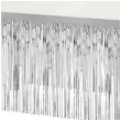 dekoracja na brzeg stolu fredzle srebrny godan 80 x 300 cm