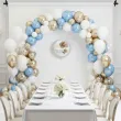 dekoracja na chrzest swiety chlopca dziewczynki personalizowany balon foliowy bezowy mis 18 rnd