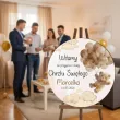dekoracja na chrzest swiety chlopca dziewczynki tablica powitalna bezowy mis personalizacja