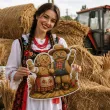 dekoracja na dozynki festyn wiejski festiwal zakonczenie zniw ozdoba na okno drzwi