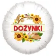 dekoracja na dozynki gminne balon foliowy dozynki sloneczniki ozdoba do girlandy 18 rnd