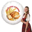 dekoracja na dozynki gminne balon foliowy klosy zboz i chleb ozdoba do girlandy 18 rnd