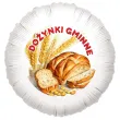 dekoracja na dozynki gminne balon foliowy klosy zboz i chleb ozdoba do girlandy 18 rnd