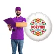 dekoracja na dozynki gminne balon foliowy kwiaty ludowe ozdoba do girlandy 18 rnd