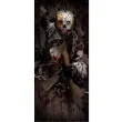 dekoracja na drzwi morderca w masce guirca 180x80 cm