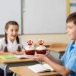 dekoracja na dzien kobiet 8 marca pikery na muffinki 8 marca serca do pracy klasy 6 szt