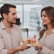 dekoracja na dzien kobiet 8 marca pikery na muffinki 8 marca serca do pracy klasy 6 szt