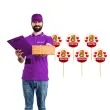 dekoracja na dzien kobiet 8 marca pikery na muffinki 8 marca serca do pracy klasy 6 szt
