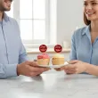 dekoracja na dzien kobiet 8 marca pikery na muffinki roze czerwone do pracy klasy 6 szt