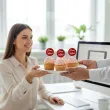 dekoracja na dzien kobiet 8 marca pikery na muffinki roze czerwone do pracy klasy 6 szt
