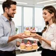 dekoracja na dzien kobiet pikery na babeczki muffinki kolorowe gerbery 6 szt