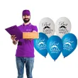 dekoracja na dzien ojca 23 czerwca balony pastelowe best dad ever do girland 12 5 szt