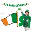 dekoracja na dzien swietego patryka baner girlanda st patricks day irlandzka flaga 2 2m