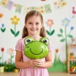 dekoracja na dzien wiosny mini balon foliowy wesola zaba do przedszkola szkoly 10 shp