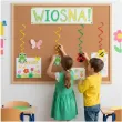 dekoracja na dzien wiosny swiderki wiosna kum kum mix 6 szt