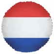 dekoracja na europejski dzien jezykow mecz balon foliowy flaga holandia 18 rnd