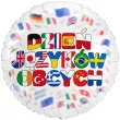 dekoracja na europejski dzien jezykow obcych balon foliowy flagi do szkoly klasy panstwa 18