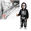 dekoracja na halloweeen andrzejki pajeczyna nylonowa czarna ozdoba 60 g