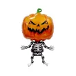 dekoracja na halloweeen balon foliowy kosciotrup straszna dynia czarny 28 rnd