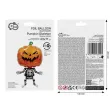 dekoracja na halloweeen balon foliowy kosciotrup straszna dynia czarny 28 rnd