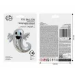 dekoracja na halloweeen duzy balon foliowy duch holograficzny do girlandy 30 shp