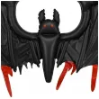 dekoracja na halloweem duzy balon foliowy nietoperz czarny 59 shp