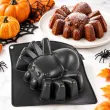 dekoracja na halloween andrzejki forma do pieczenia ciasta babki pajak czarny spider 18x18x6 cm