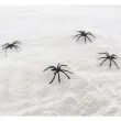 dekoracja na halloween andrzejki pajeczyna nylonowa do zdjec z pajakami biala 60g