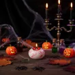 dekoracja na halloween andrzejki swieczka plywajaca krwawe oko galka oczna krew ozdoba sesja x25