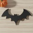 dekoracja na halloween andrzejki zawieszka hdf nietoperz czarny 62 x 85 mm