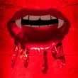 dekoracja na halloween balon foliowy krwawiace usta wampir wampirzyca 42 1 shp