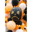 dekoracja na halloween balon foliowy straszna dynia pomaranczowo czarna 29 5 shp