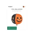dekoracja na halloween balon foliowy straszna dynia pomaranczowo czarna 29 5 shp