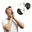 dekoracja na halloween balony pajaki czarne biale transparentne do girlandy 12 6 szt
