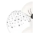 dekoracja na halloween balony pajaki czarne biale transparentne do girlandy 12 6 szt