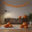 dekoracja na halloween baner girlanda papierowa dynie do powieszenia 3 6 m