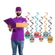 dekoracja na halloween dia de los murtos swiderki wiszace czaszki swieto zmarlych meksyk x6